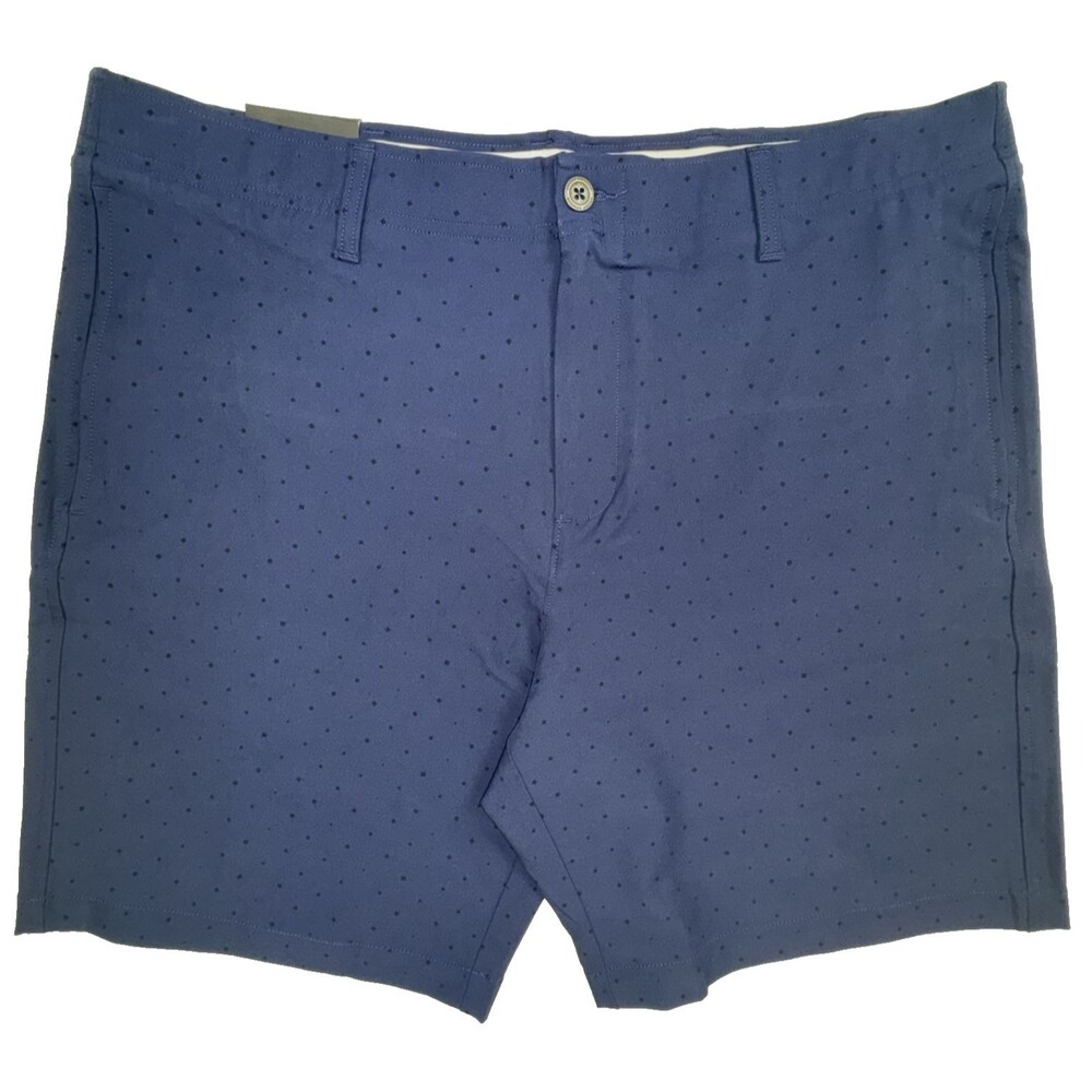 Under Armour Mens Size 40 Navy Blue Printed Golf Shorts Casual Water Repellent